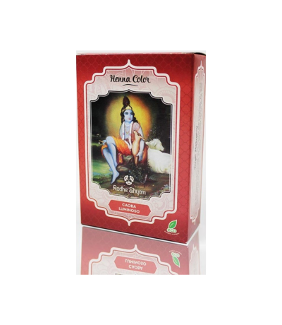 Henna Tinte Natural Caoba en Polvo Eco Vegan 100g Radhe Shyam