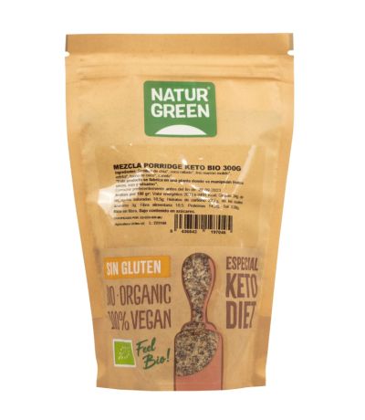 Mezcla Porridge Keto Bio SinGluten 300g Natur Green