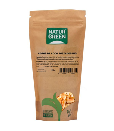 Copos Coco Tostados Bio 125g Natur Green