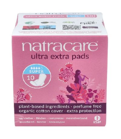 Compresa Ultra Extra Super Alas Plegada 10comp Natracare