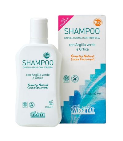 Champu Arcilla Verde Ortiga Grasa 250ml Argital