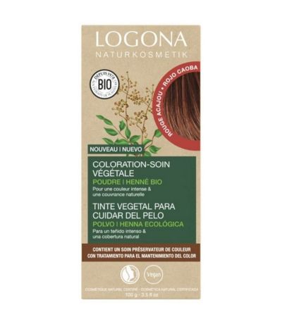 Colorante Vegetal Caoba 050 Bio Vegan 100g Logona