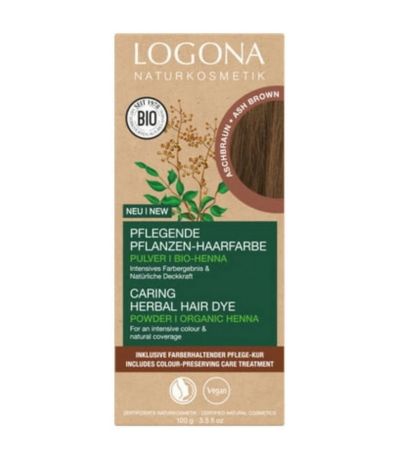 Colorante Vegetal Castaño Dorado 80 Bio Vegan 100g Logona