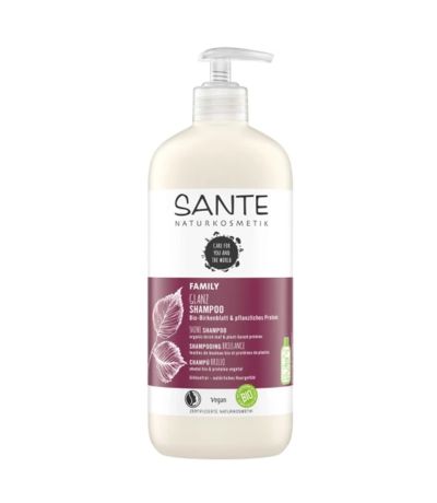 Champu Brillo Family Abedul y Proteina Vegan 500ml Sante