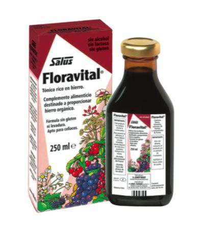 Floravital Rico en Hierro SinGluten Vegan 250ml Salus