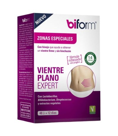 50 Vientre Plano Expert Vegan 48caps Biform