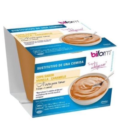 Copa Sustitutiva Vainilla Caramelo 210g Biform