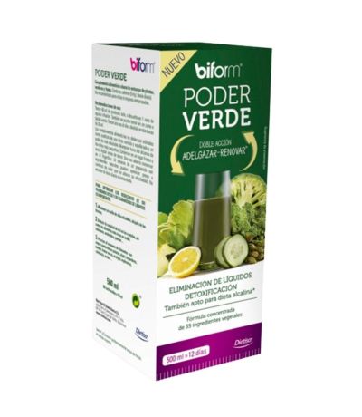 Poder Verde Jarabe Adelgazar - Detox Vegan 500ml Biform