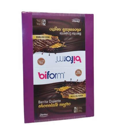 Barritas Crujientes Choco Negro SinGluten 20uds Biform