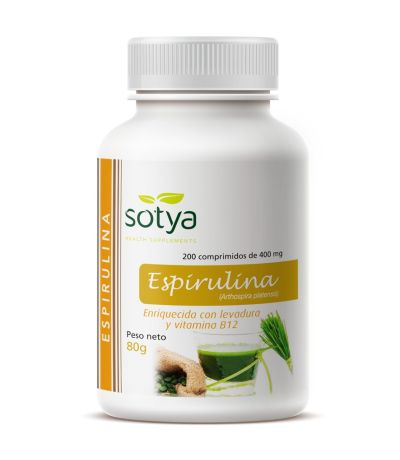 Espirulina 400Mg 200comp Sotya