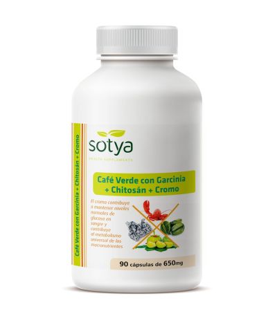 Cafe Verde Garcinia Chitosan Cromo 90caps 650mg Sotya
