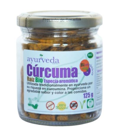 Curcuma Raiz Bio SinGluten Vegan 125g Ayurveda