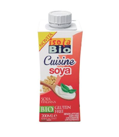 Crema de Soja para Cocinar SinGluten Bio 200ml Isola Bio