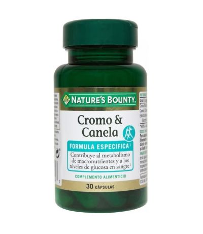 Cromo y Canela 30caps Nature´S Bounty