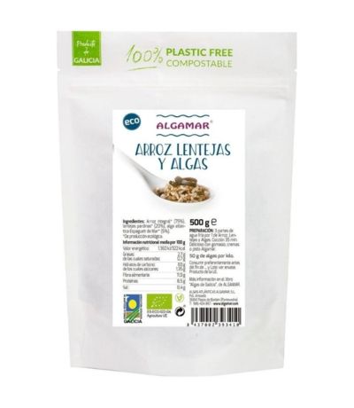 Arroz Lentejas y Algas Eco Vegan 500g Algamar