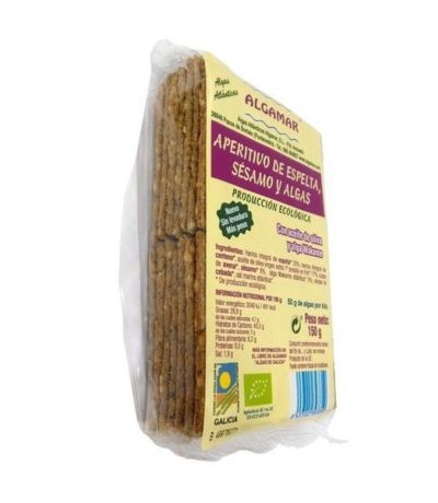 Aperitivo de Espelta Sesamo y Algas 150g Algamar