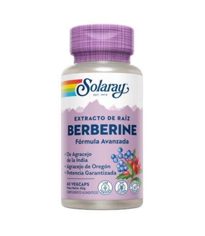 Berberine Extracto de Raiz 250Mg SinGluten Vegan 60caps Solaray