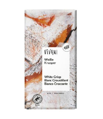 Chocolate Blanco con Arroz Inflado Bio 100g Vivani