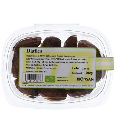 Datiles Sin Hueso Eco 200g Bionsan