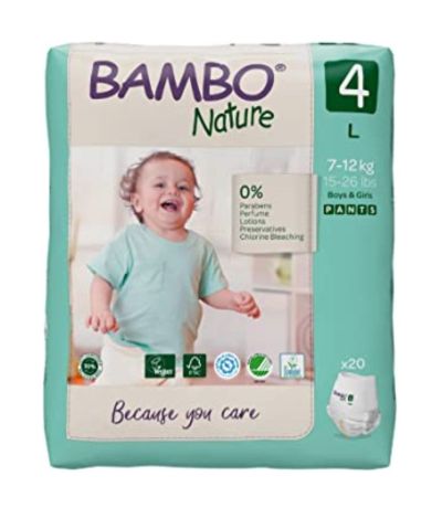 Pañales Pants Talla 4-L 7-12Kg Eco 20 Bambo