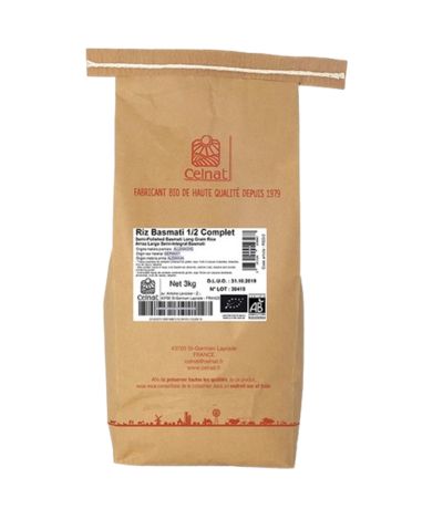 Arroz Basmati Integral Bio 3kg Celnat