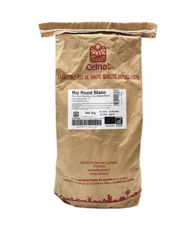 Arroz Redondo Blanco Bio 3kg Celnat