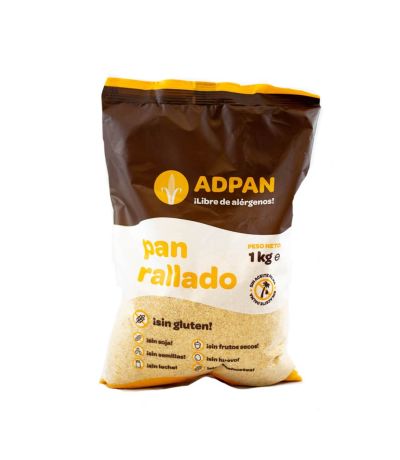 Pan Rallado SinGluten Vegan 1kg Adpan