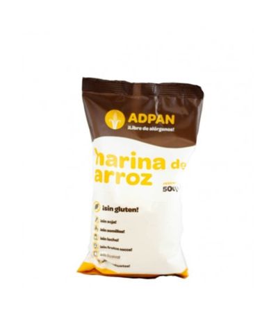 Harina Arroz SinGluten Vegan 500g Adpan