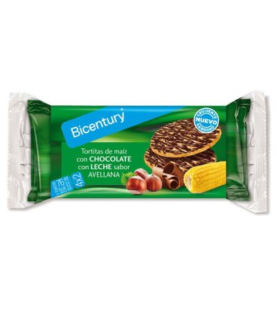 Tortitas Maiz Chocolate Leche Sabor Avellanas 4x2uds Bicentury