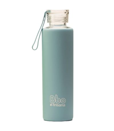 Botella Bbo Vidrio Azul 550ml Irisana