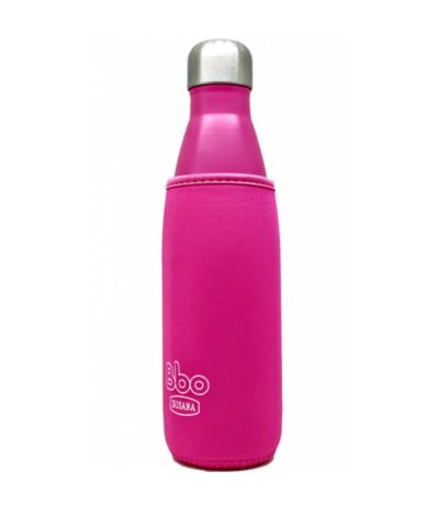 Botella Bbo Termo Acero Inoxidable Fucsia 500ml Irisana