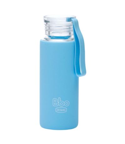 Botella Bbo Borosilicato Azul 330ml Irisana