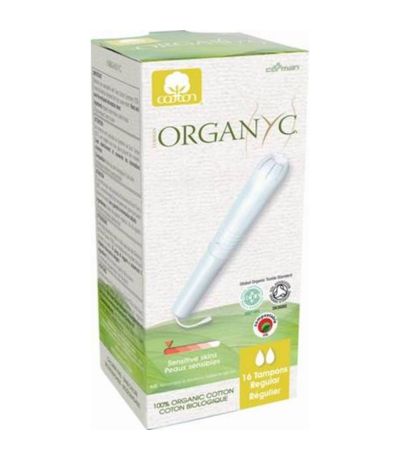 Tampon Regular con Aplicador Vegan 16uds Organyc