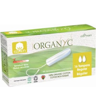 Tampon Regular Sin Aplicador 16uds Organyc