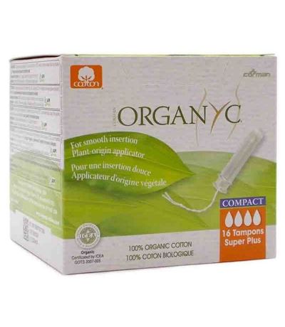 Tampon Super Plus Compact 16uds Organyc