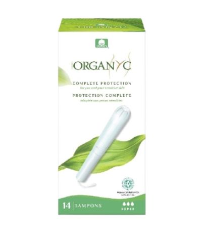Tampon Super con Aplicador 14uds Organyc