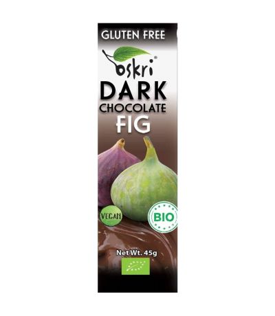Barritas Higo con Choco Negro SinGluten Bio Vegan 12uds Oskri