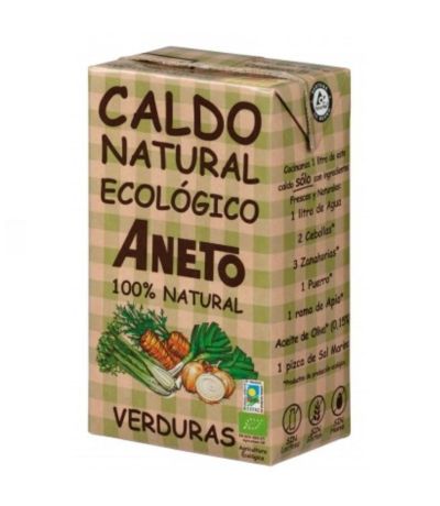 Caldo de Verduras SinGluten Eco Vegan 1L Aneto