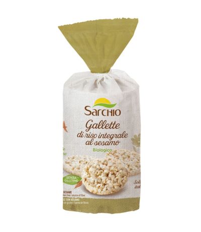 Tortitas Arroz Sesamo Eco SinGluten 100g Sarchio
