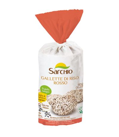 Tortitas Arroz Rojo Eco SinGluten 100g Sarchio