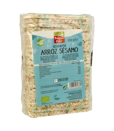 Soffiette Arroz Sesamo SinGluten Bio Vegan 130g La Finestra Sul Cielo
