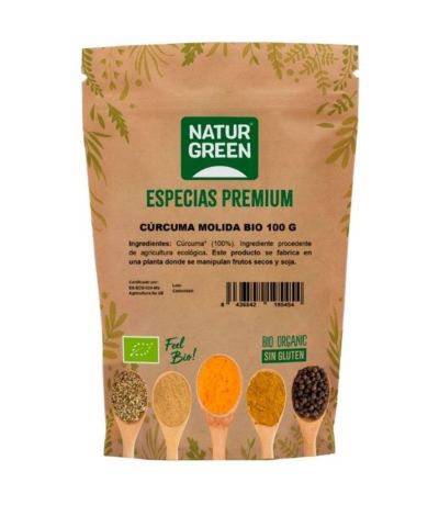 Curcuma Molida SinGluten Bio Vegan 100g Natur Green