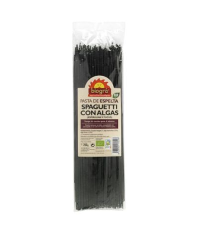 Espagueti de Espelta con Algas Bio Vegan 250g Biogra