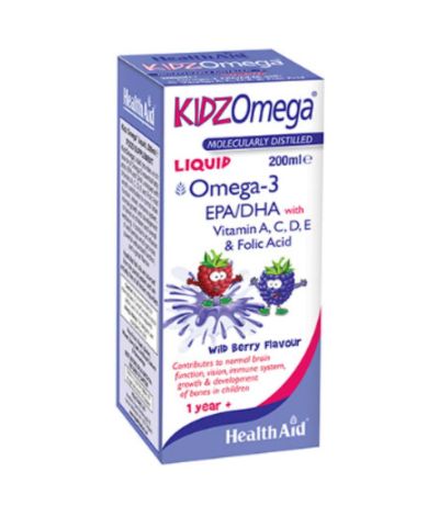 Kidz Omega-3 EPA/DHA  Vitaminas 200ml Health Aid