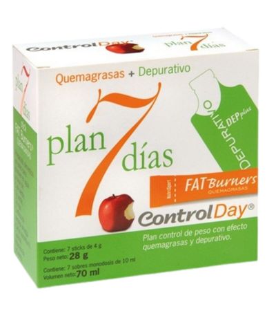 Plan 7 Dias control Day Quemagrasas y Depurativo 7 Sticks Nutri-Sport