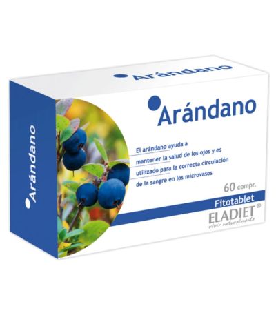 Arandano Fitotablet 300Mg SinGluten 60comp Eladiet