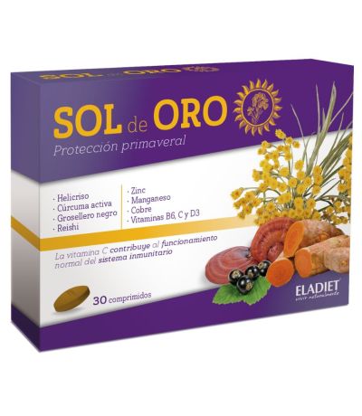 Sol de Oro Forte SinGluten 30comp Eladiet