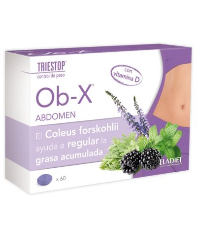 Triestop Ob-X Abdomen Vitamina D SinGluten 60comp Eladiet