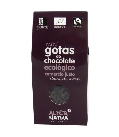Mini Gotas de Chocolate SinGluten Eco 225g Alternativa3