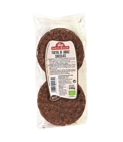 Tortitas de Arroz con Chocolate con Leche Bio 100g Natursoy